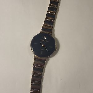 Anne Klein - Black & Gold Watch